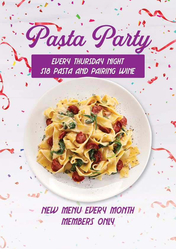 Members Only Pasta Special - Union Place Hotel