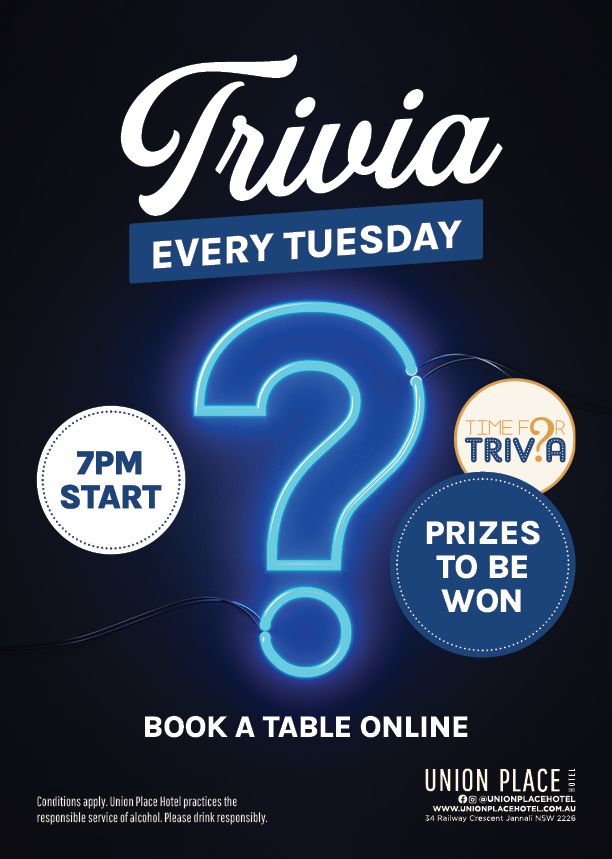 Tuesday Trivia Night - Union Place Hotel
